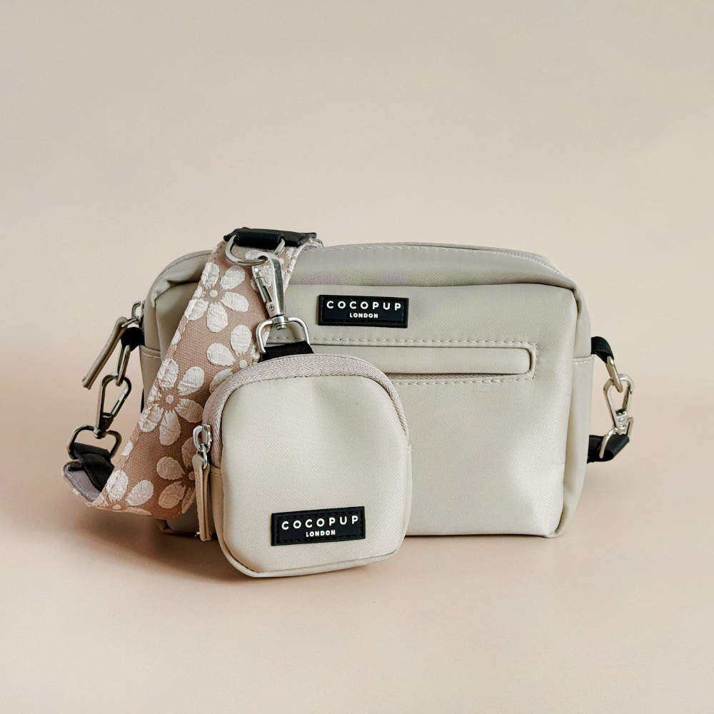Luxe Dog Walking Bag Bundle - Mocha Flower | Cocopup London