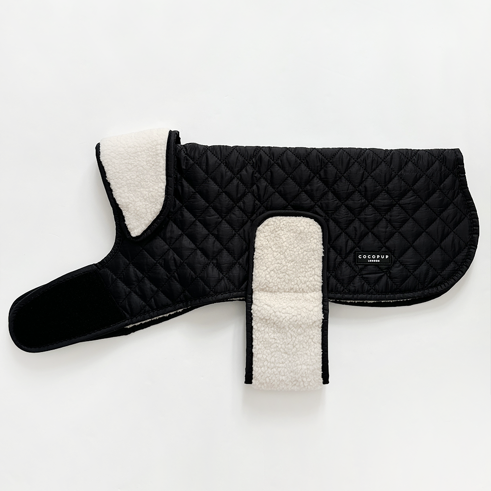 Leopard Quilted Dog Coat