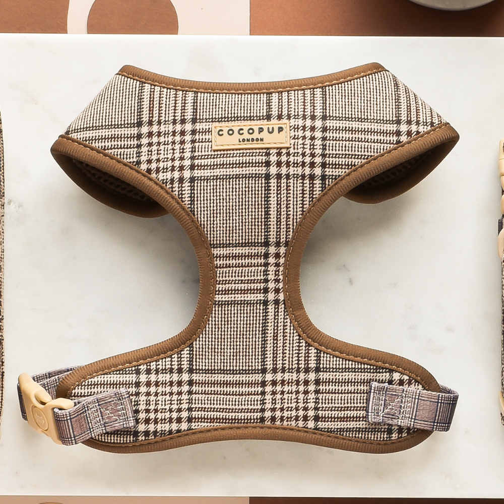 Plaid dog harness online