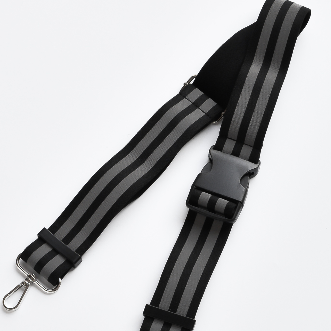 Reflective Bum Bag Strap - Black