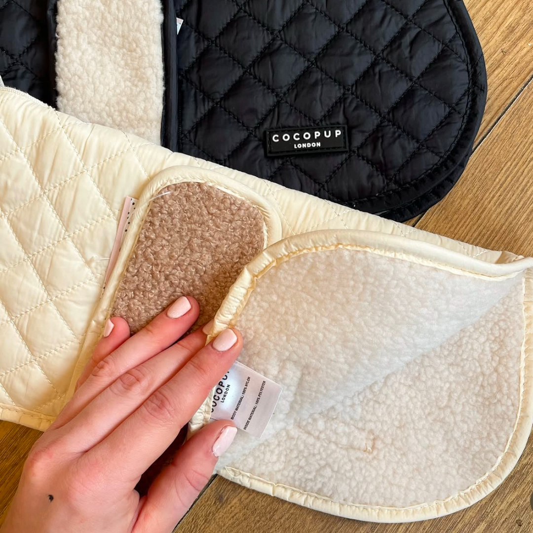 LUXE Quilted Dog Coat - Creamy Chai | Cocopup London LUXE Quilted Dog Coat - Creamy Chai | Cocopup London