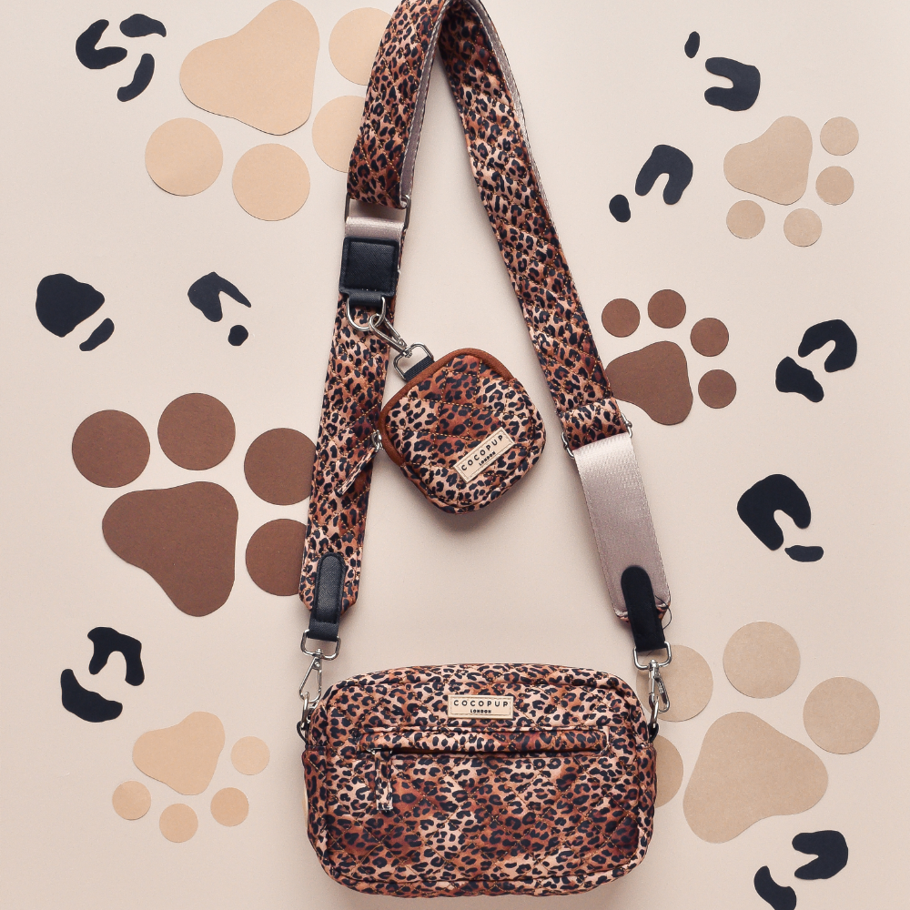 Bag Strap - Quilted Leopard Pup