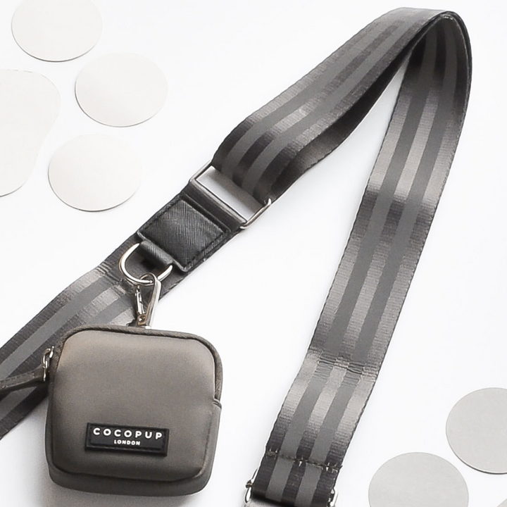 Reflective Bag Strap - Mocha