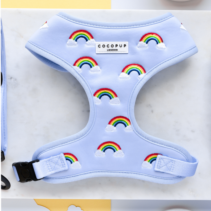 Luxe Adjustable Neck Harness - Over The Rainbow