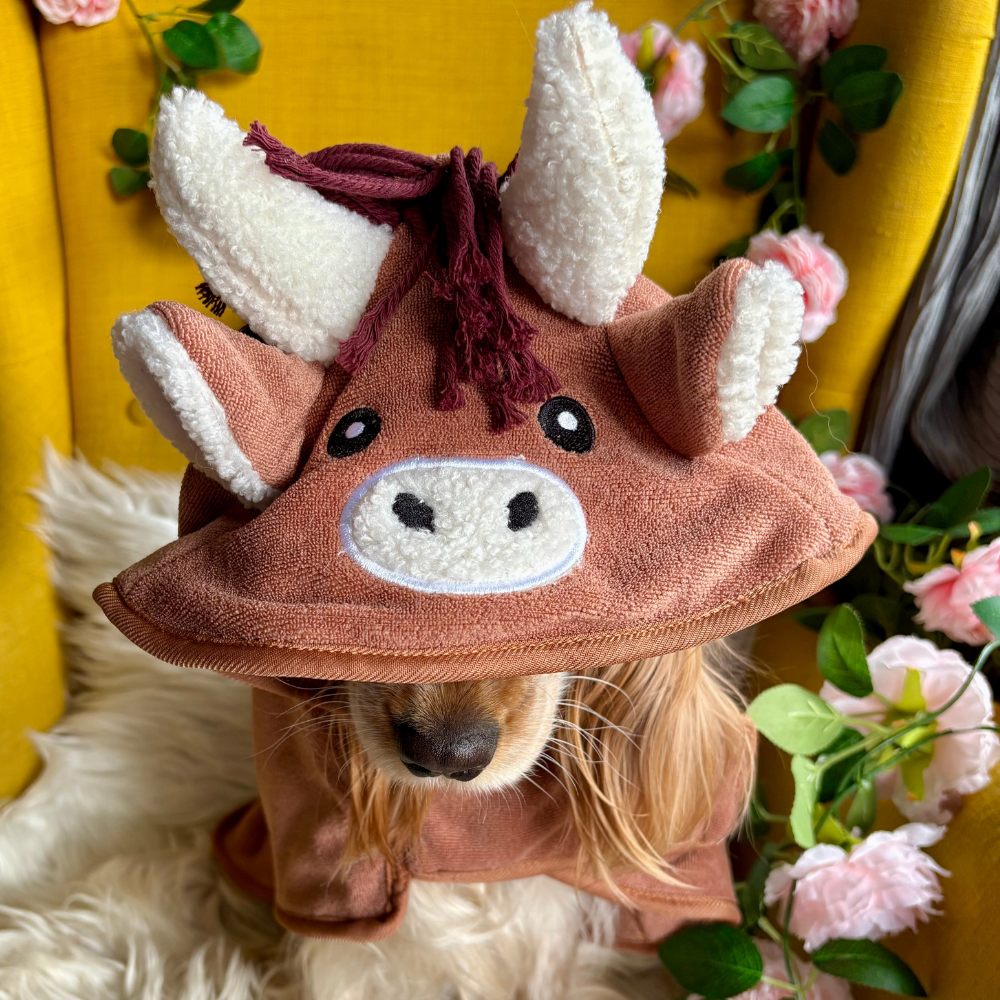 Cow Robe Highland Cow Drying Robe | Cocopup London