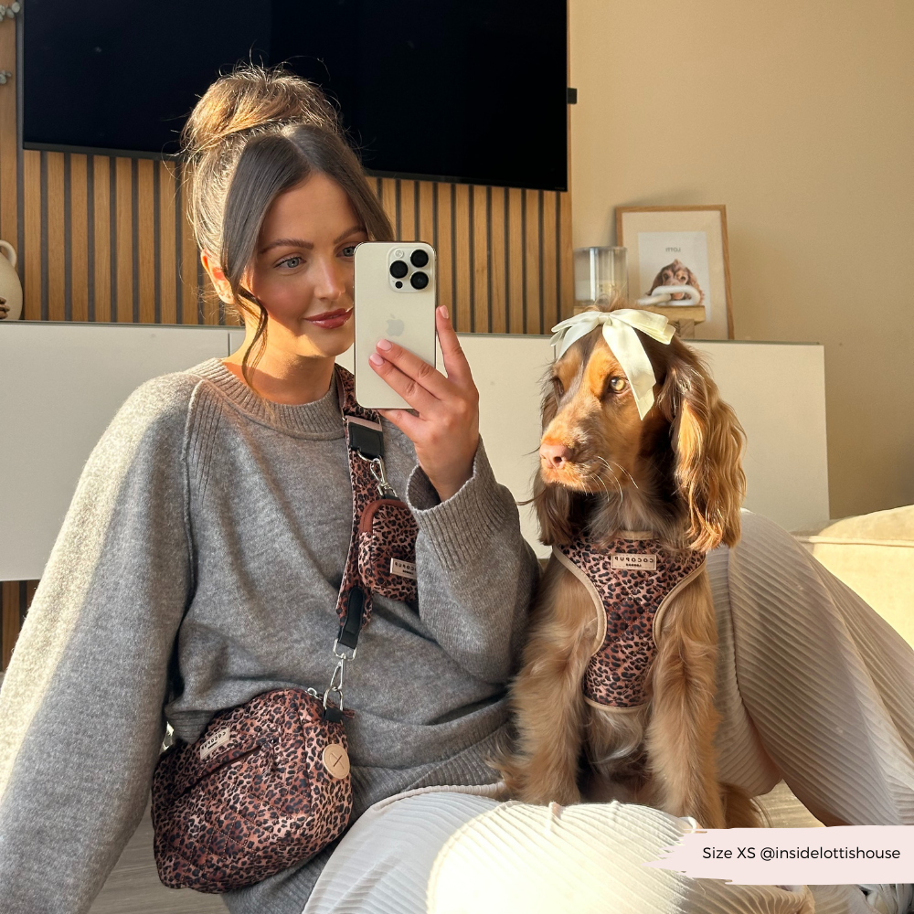 Dog Walking Bag - Quilted Leopard Pup – Cocopup London Dog Walking Bag - Quilted Leopard Pup – Cocopup London