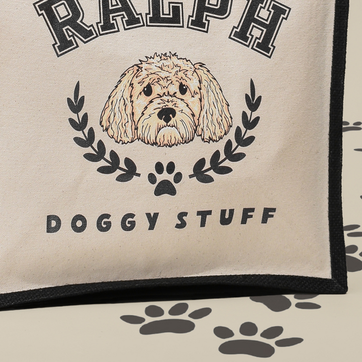 Cocopup X Syd & Co - Personalised Dog Jute Bag - 2 colours available