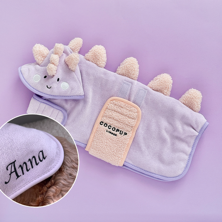 PERSONALISED Nessie the Dino Drying Robe