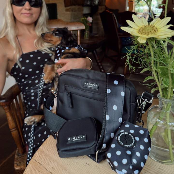 Bag Strap - Satin Polka Dot