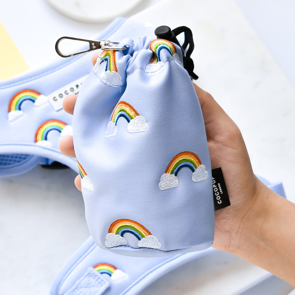 Luxe Drawstring Treat Pouch - Over The Rainbow