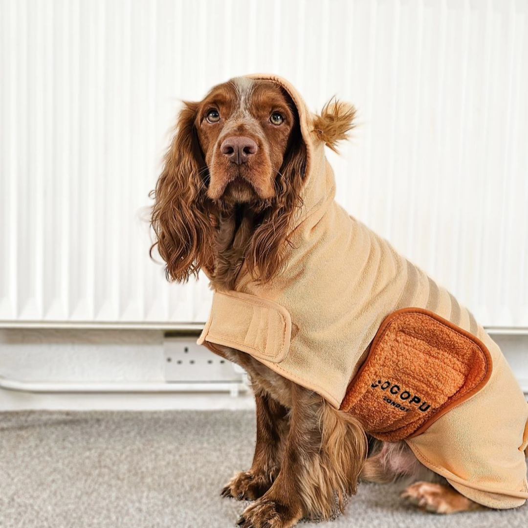 Roary the Lion Dog Drying Robe Cocopup London - Main Image
