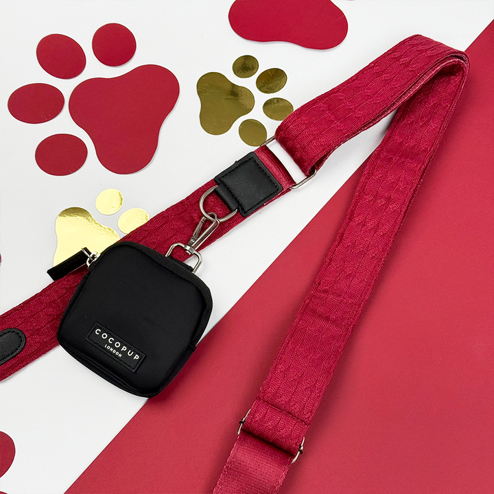 Cable Knit Bag Strap - Mulled Wine