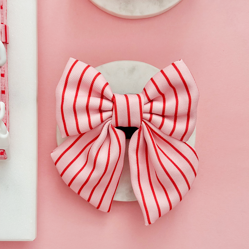 Candy Stripe Sailor Bow Tie