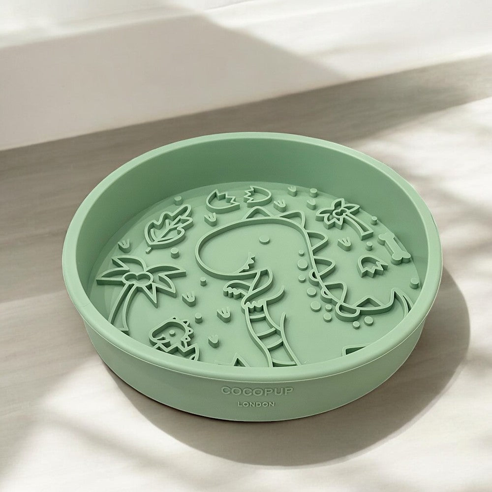 Silicone Slow Feed Dog Bowl - Dinopaws