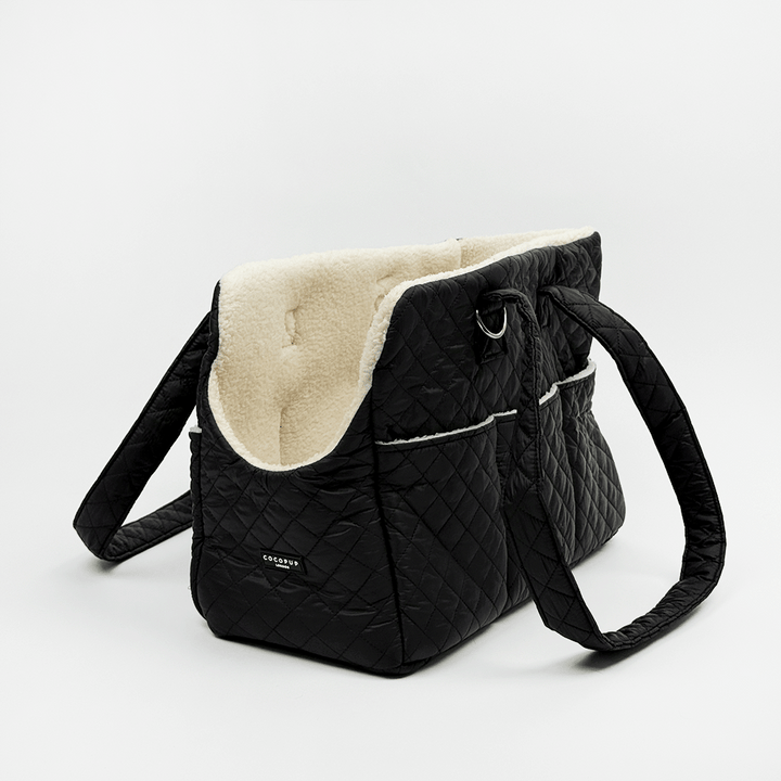 Dog Carrier - Quilted Black