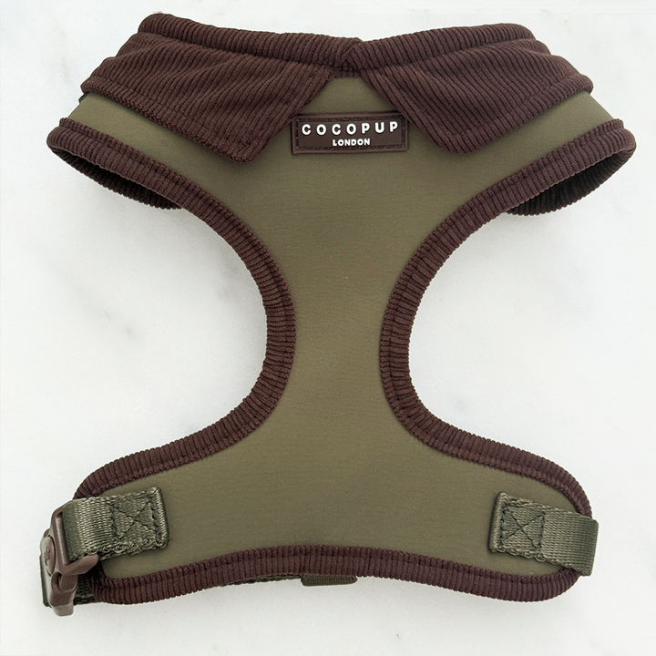 Farmhouse Adjustable Neck HARNESS - Moss Green