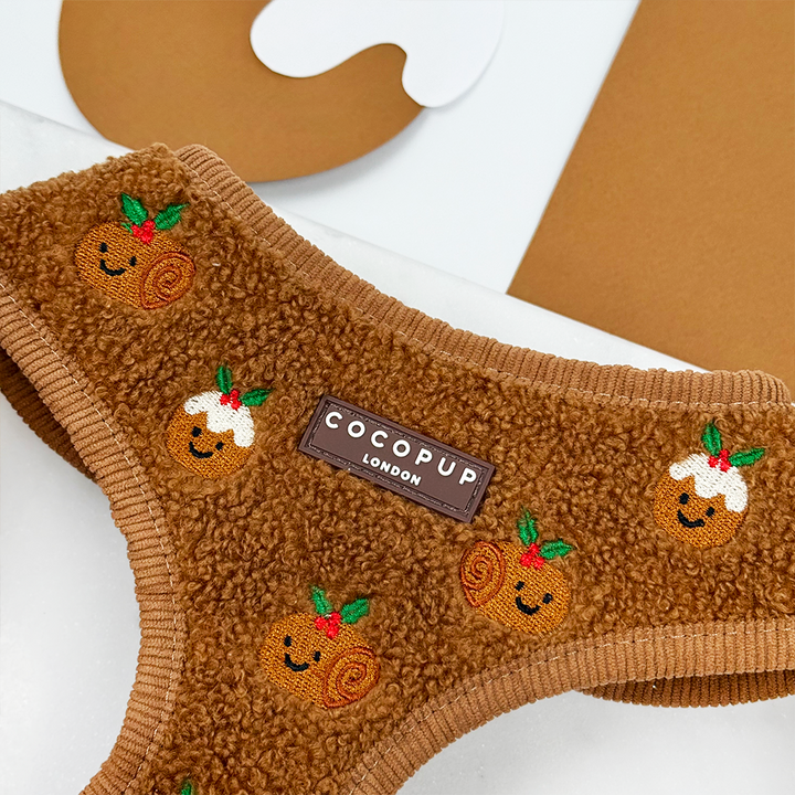 Festive Pudding Pup Adjustable Neck HARNESS