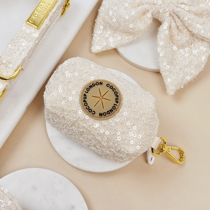 Sparkle Season Gold Poop Bag Holder