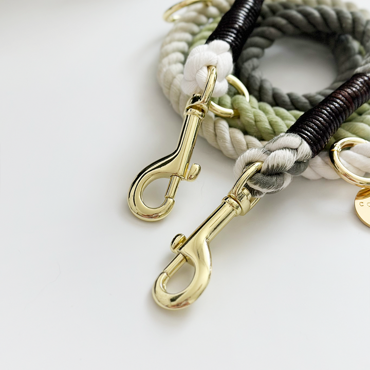 Double Ended Rope Lead - Pistachio Green