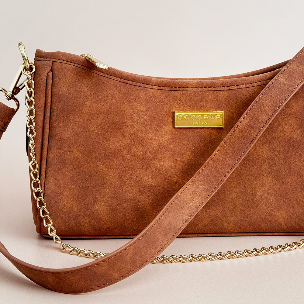 Dog Walking Bag - Tan Suedette