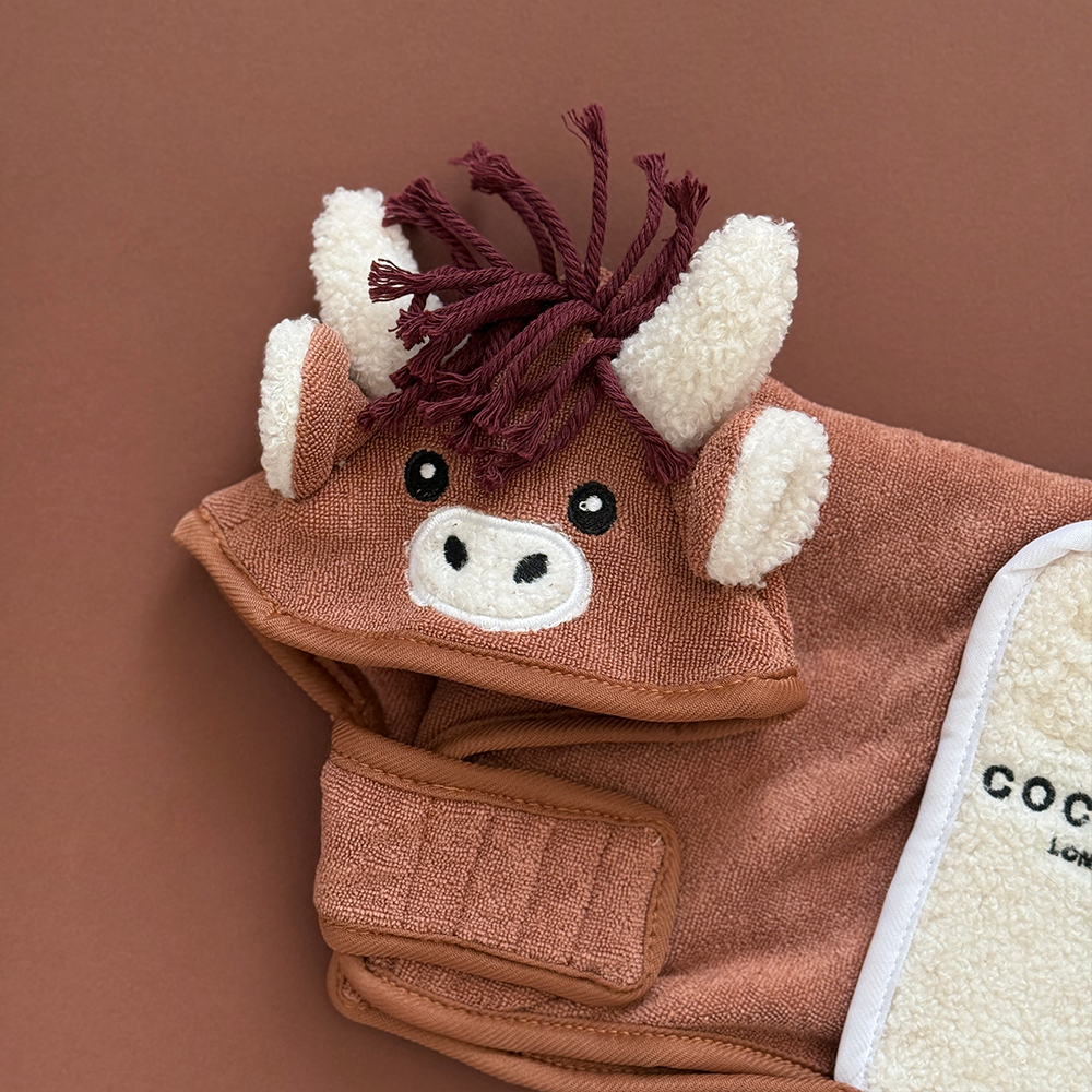Highland Cow Drying Robe | Cocopup London