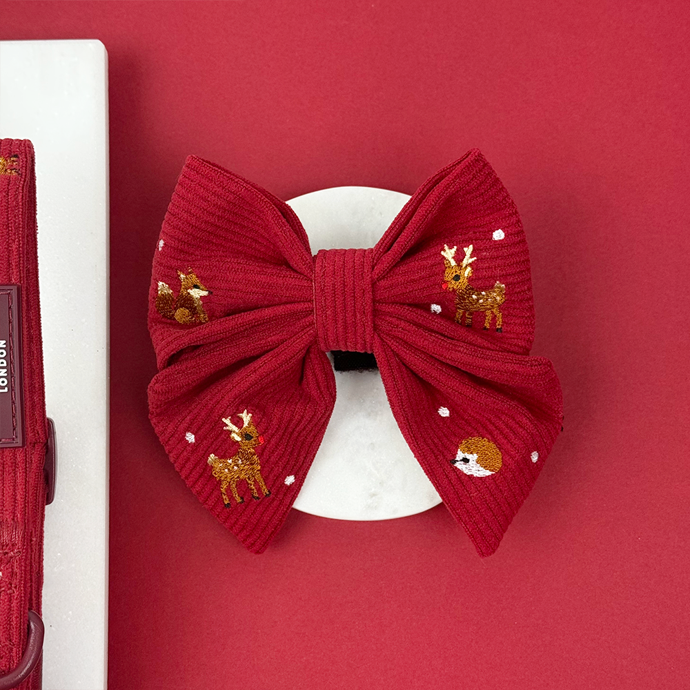 Holly Jolly Trails Sailor Bow Tie