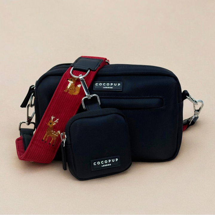 Dog Walking Black Bag Bundle - Holly Jolly Trails