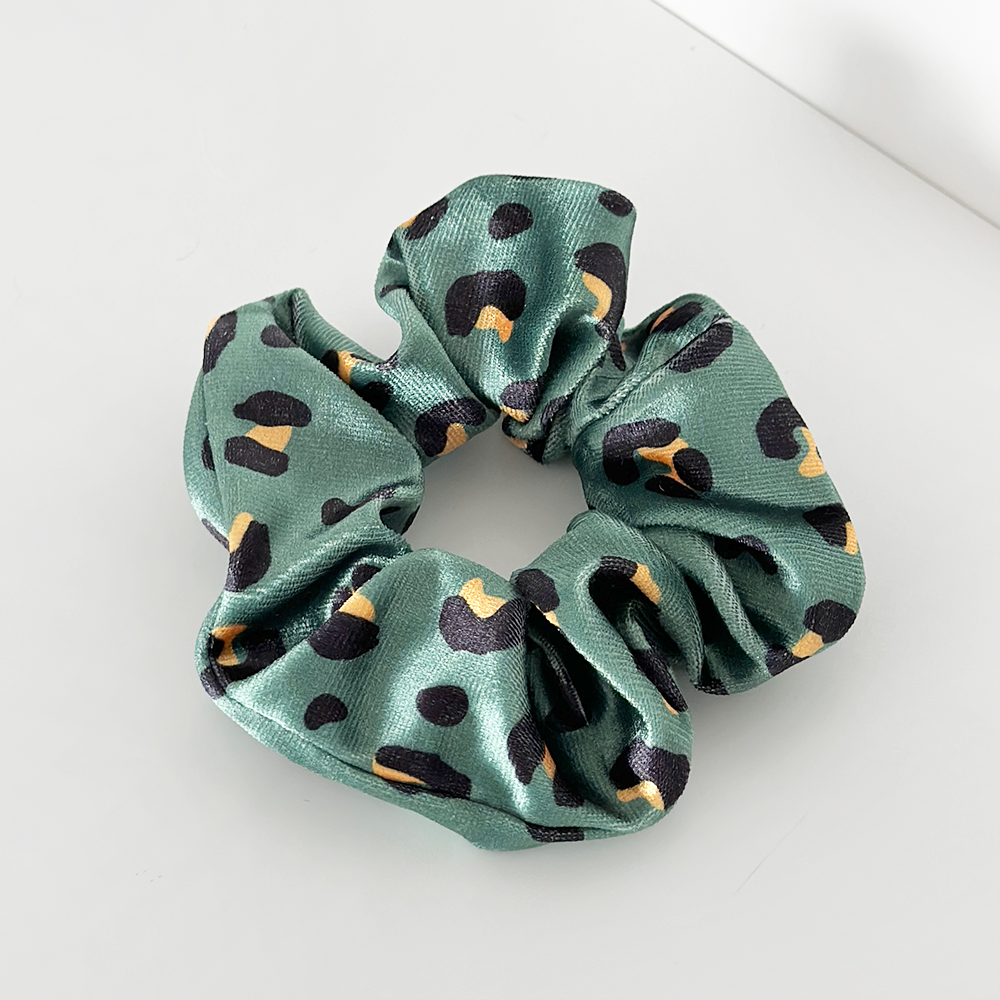 Khaki Leopard Scrunchie by Coconut Lane