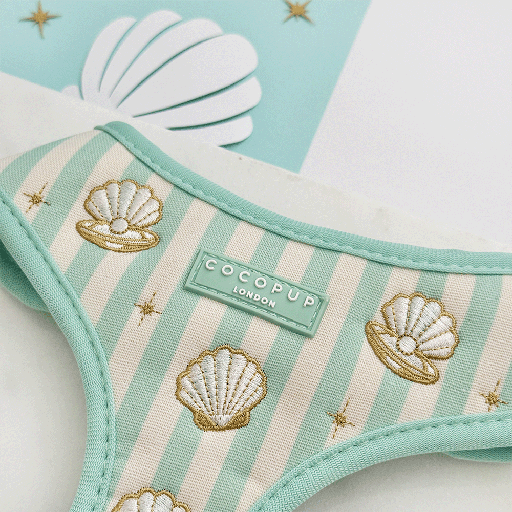 Mermaid Pearl Pup Adjustable Neck HARNESS