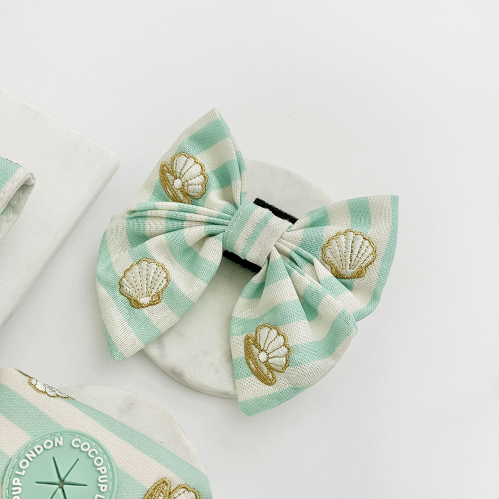 Mermaid Pearl Pup Sailor Bow Tie