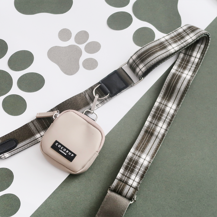 Dog Walking Bag Bundle - Olive Check