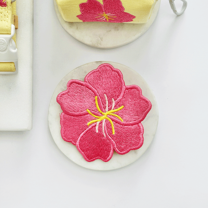 Pink Hibiscus Collar Flower