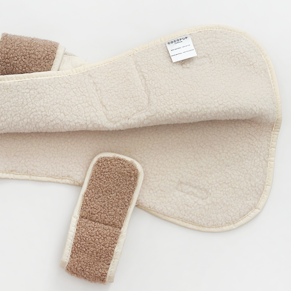 LUXE Quilted Dog Coat - Creamy Chai | Cocopup London LUXE Quilted Dog Coat - Creamy Chai | Cocopup London