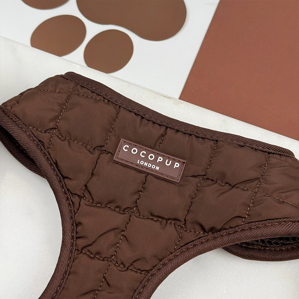 Espresso Quilted Adjustable Neck HARNESS
