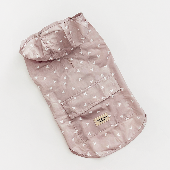 Dog Raincoat - Chai Hearts