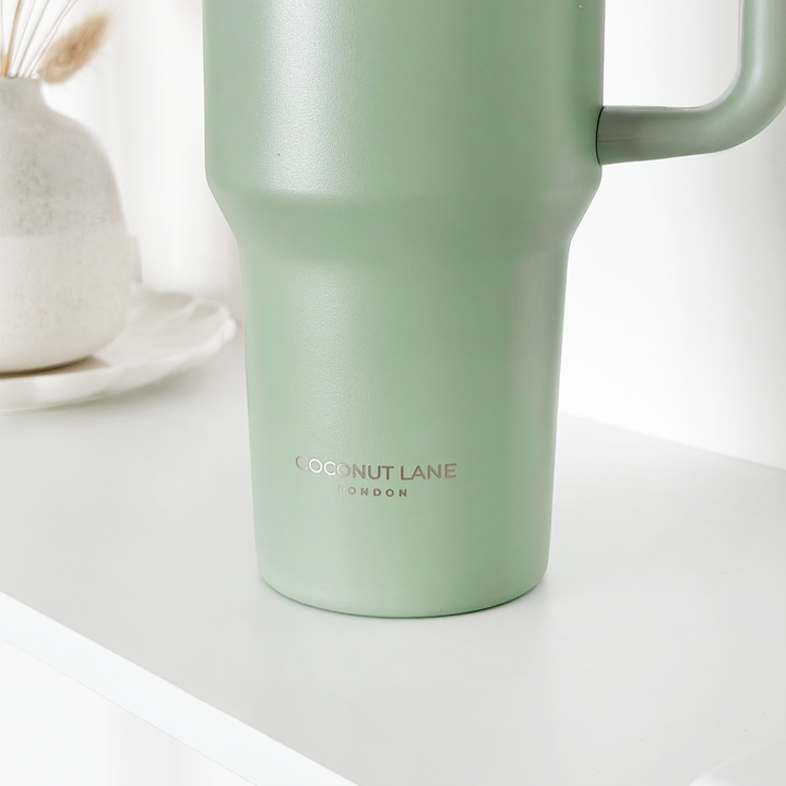 Soft Sage Stainless Steel Tumbler - By Coconut Lane