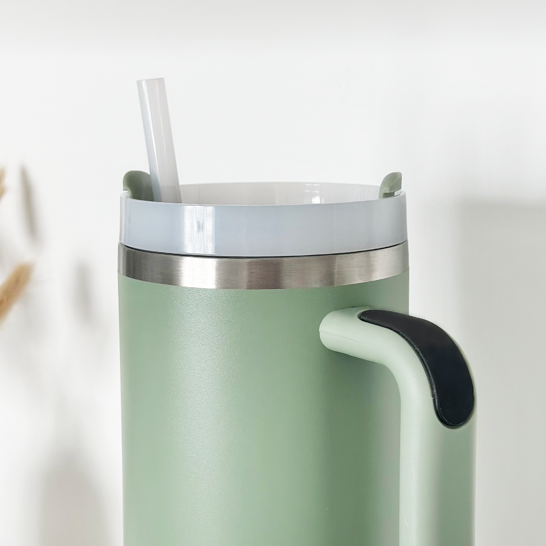 Soft Sage Stainless Steel Tumbler - By Coconut Lane