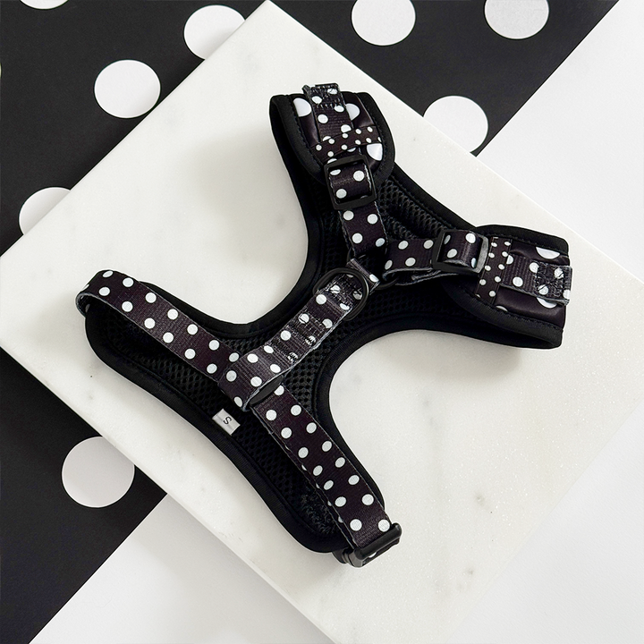 Satin Polka Dot Adjustable Neck HARNESS
