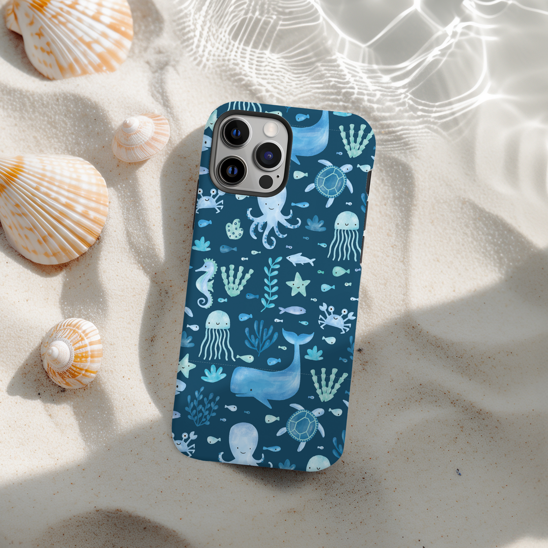 Tough Phone Case - Sea Life Pawty Cocopup London Tough Phone Case - Sea Life Pawty Cocopup London