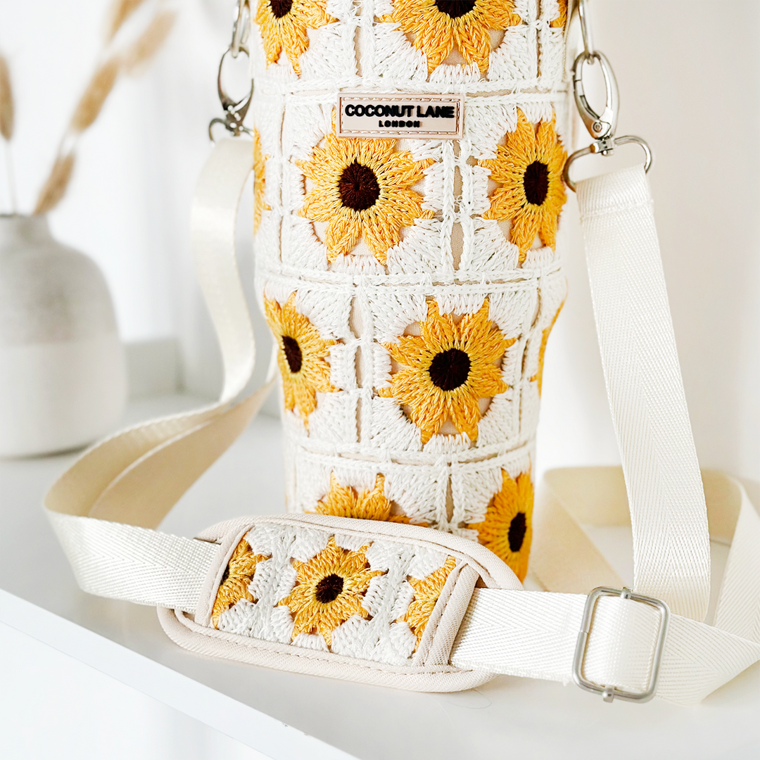 Sunflower Patch Tumbler Carry Case by Coconut Lane