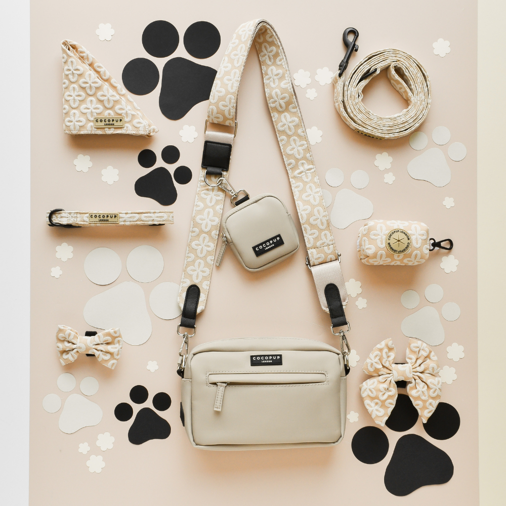 Luxe Dog Walking Bag Bundle - Vanilla Flower