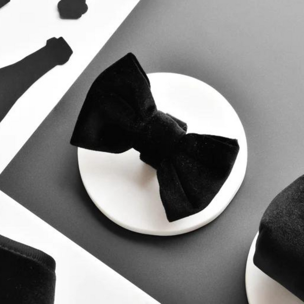 Beaux & Paws Bow Tie - Black Velvet