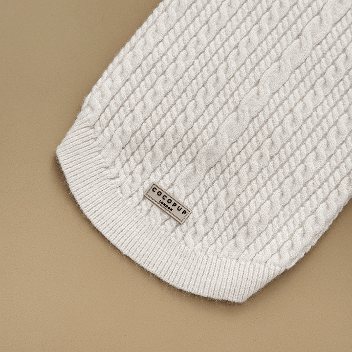 Jumper - Cable Knit White Mocha
