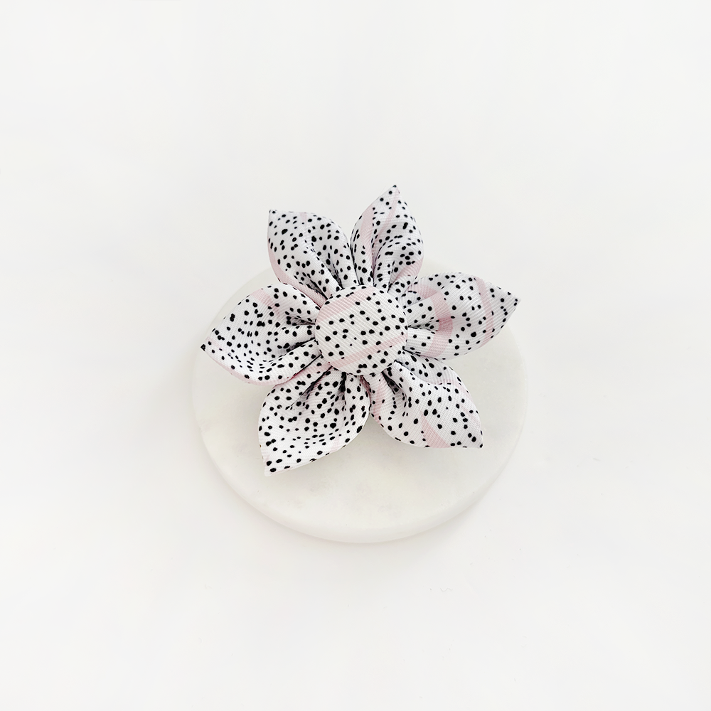 Pink Dalmatian Collar Flower