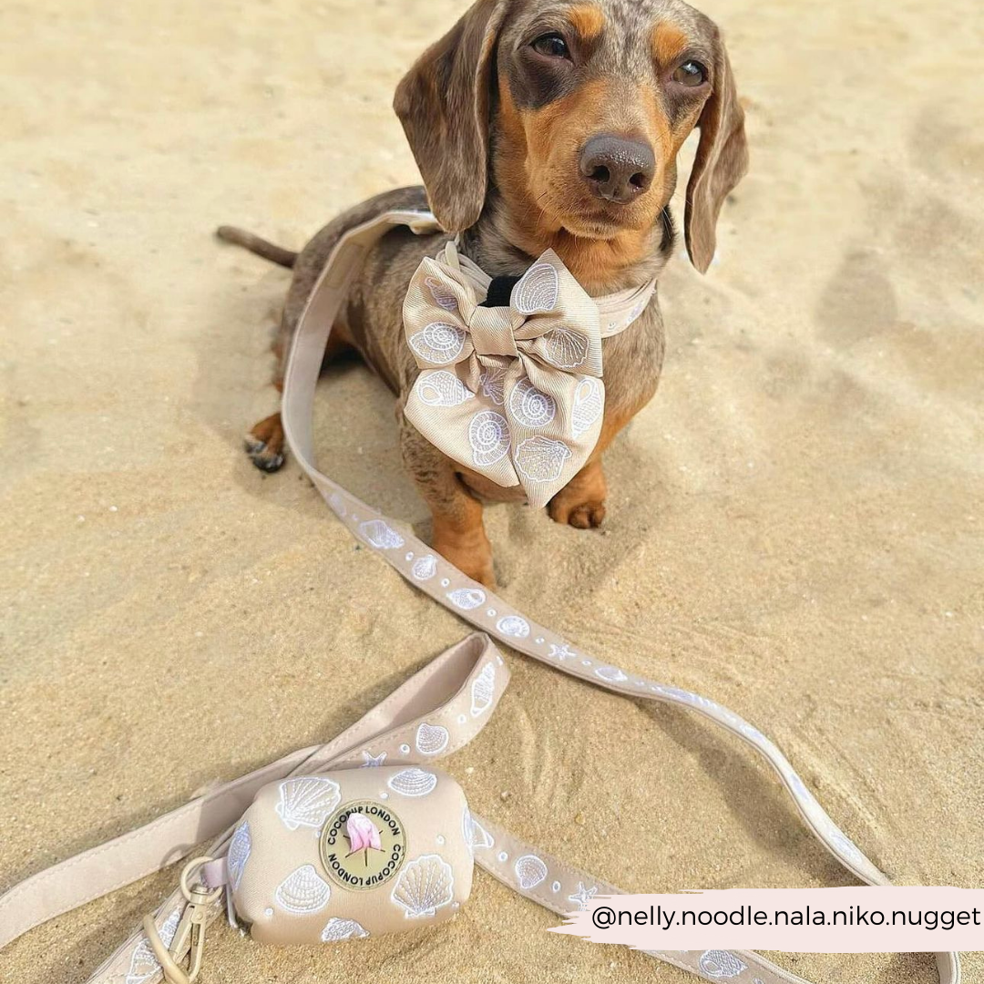 Luxe Poop Bag Holder - Seashells