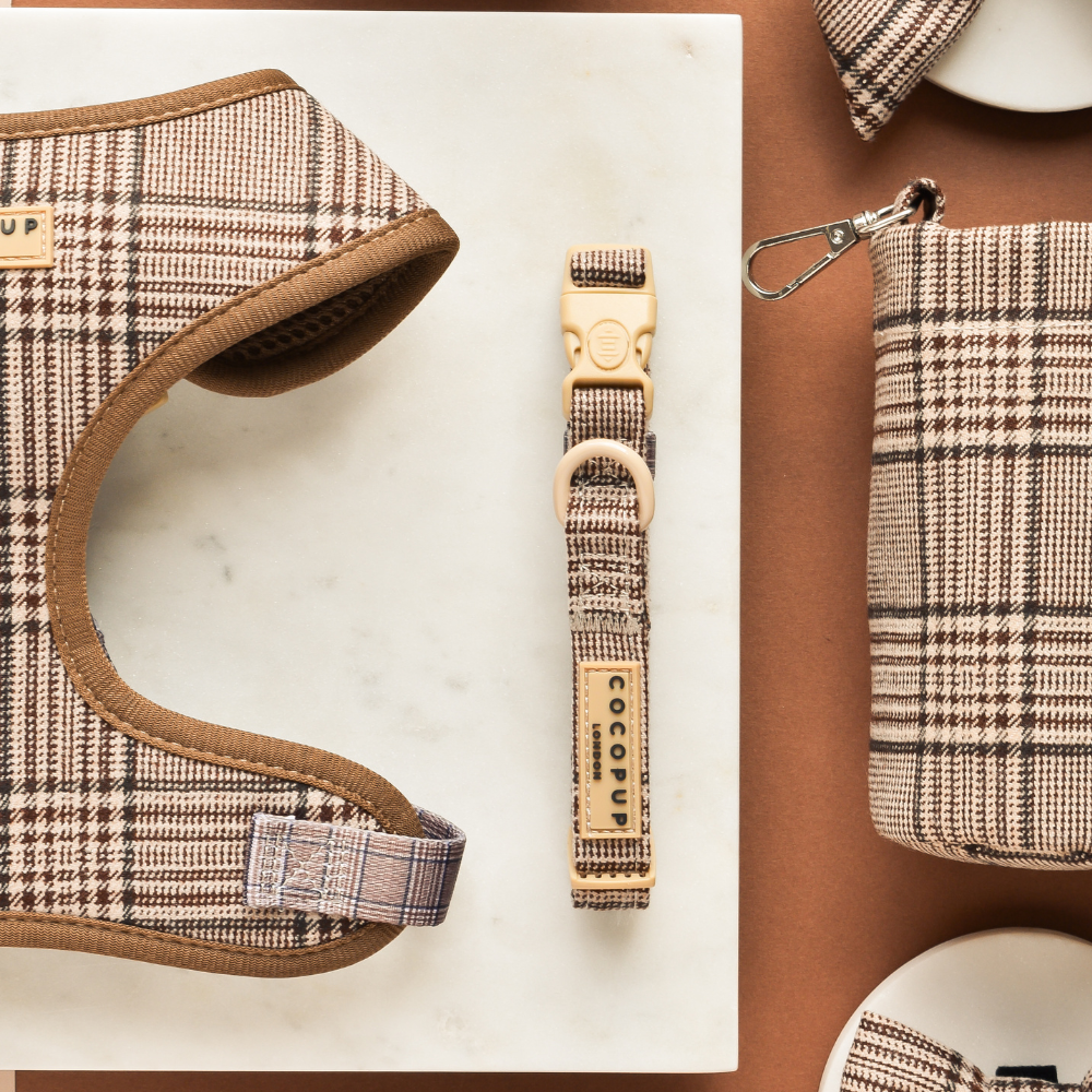 Pup Plaid Dog Collar Cocopup London