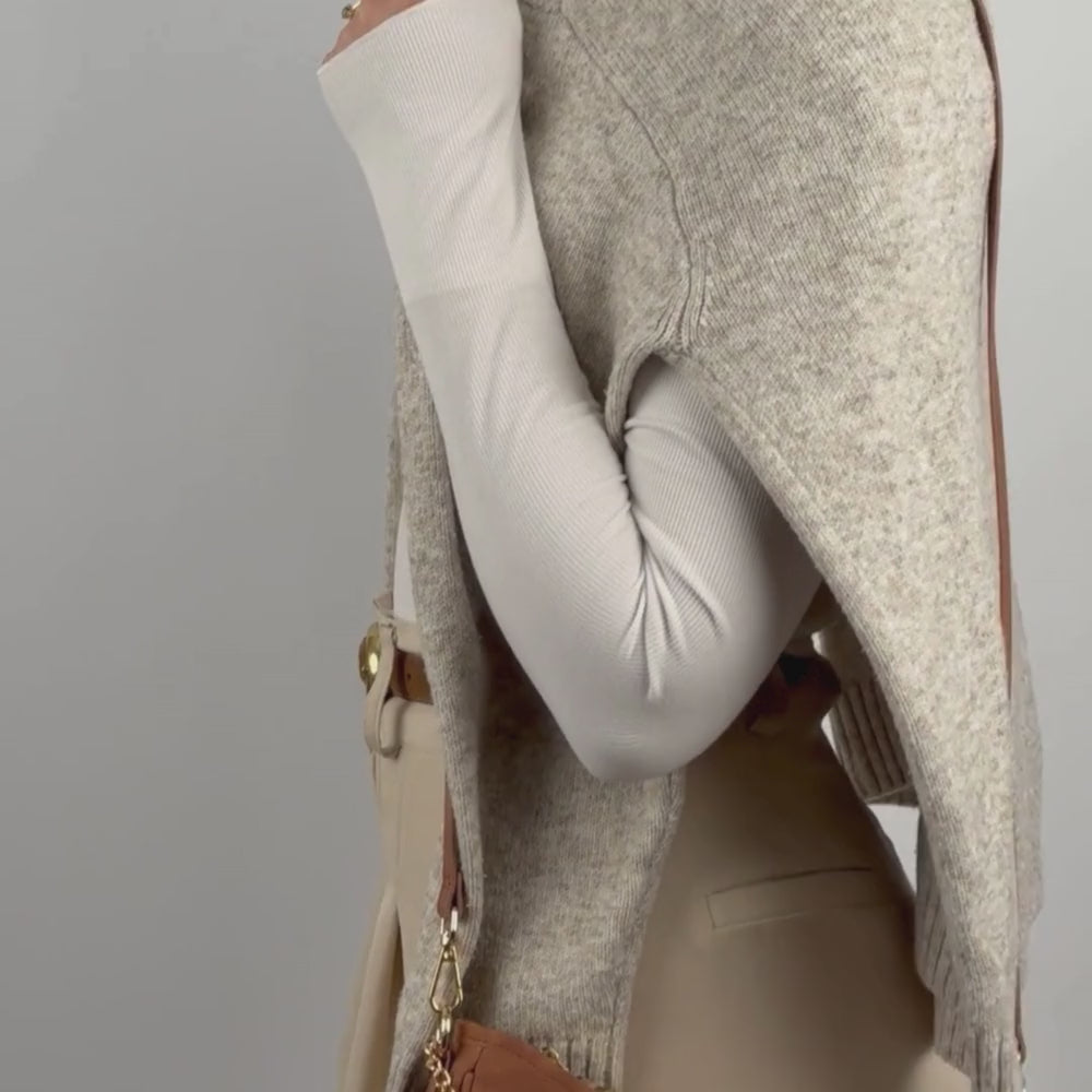 Dog Walking Bag - Tan Suedette