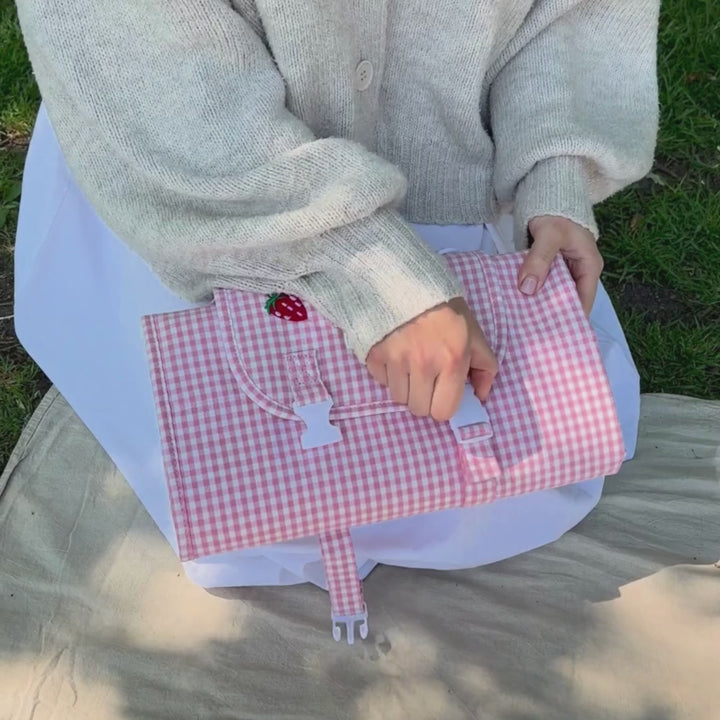 Travel Mat - Strawberry Picnic Pup