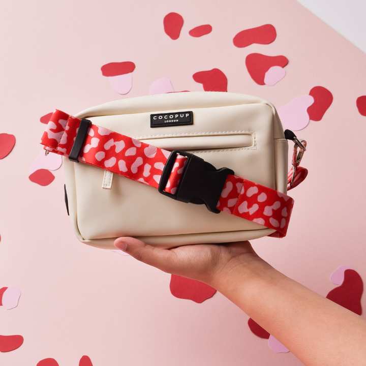 Bum Bag Bundle - Oyster White + Red & Pink Leopard