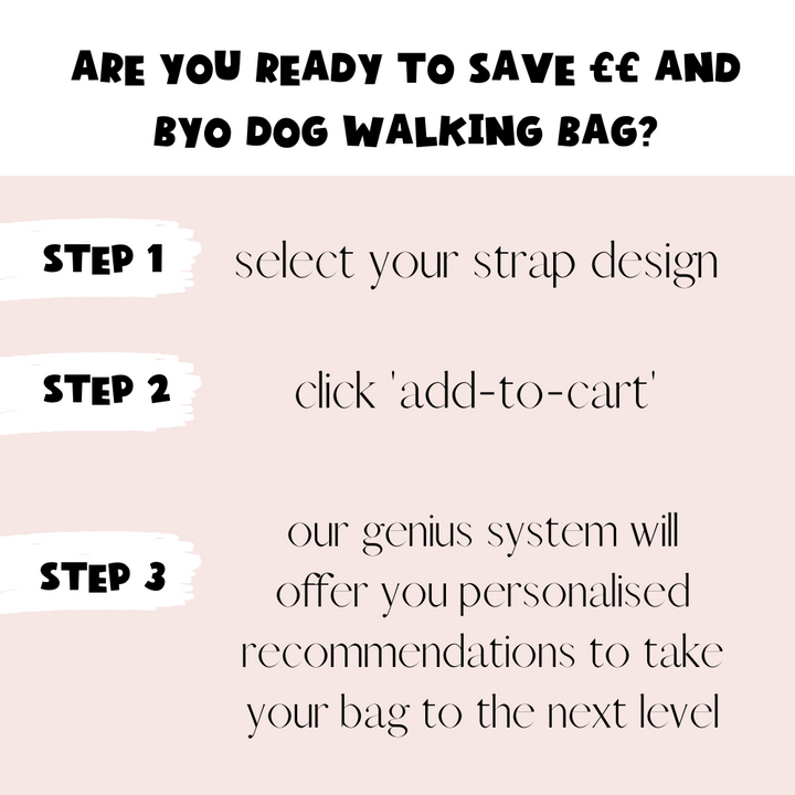 Build Your Own Dog Walking Bag - Caramel Latte Bag